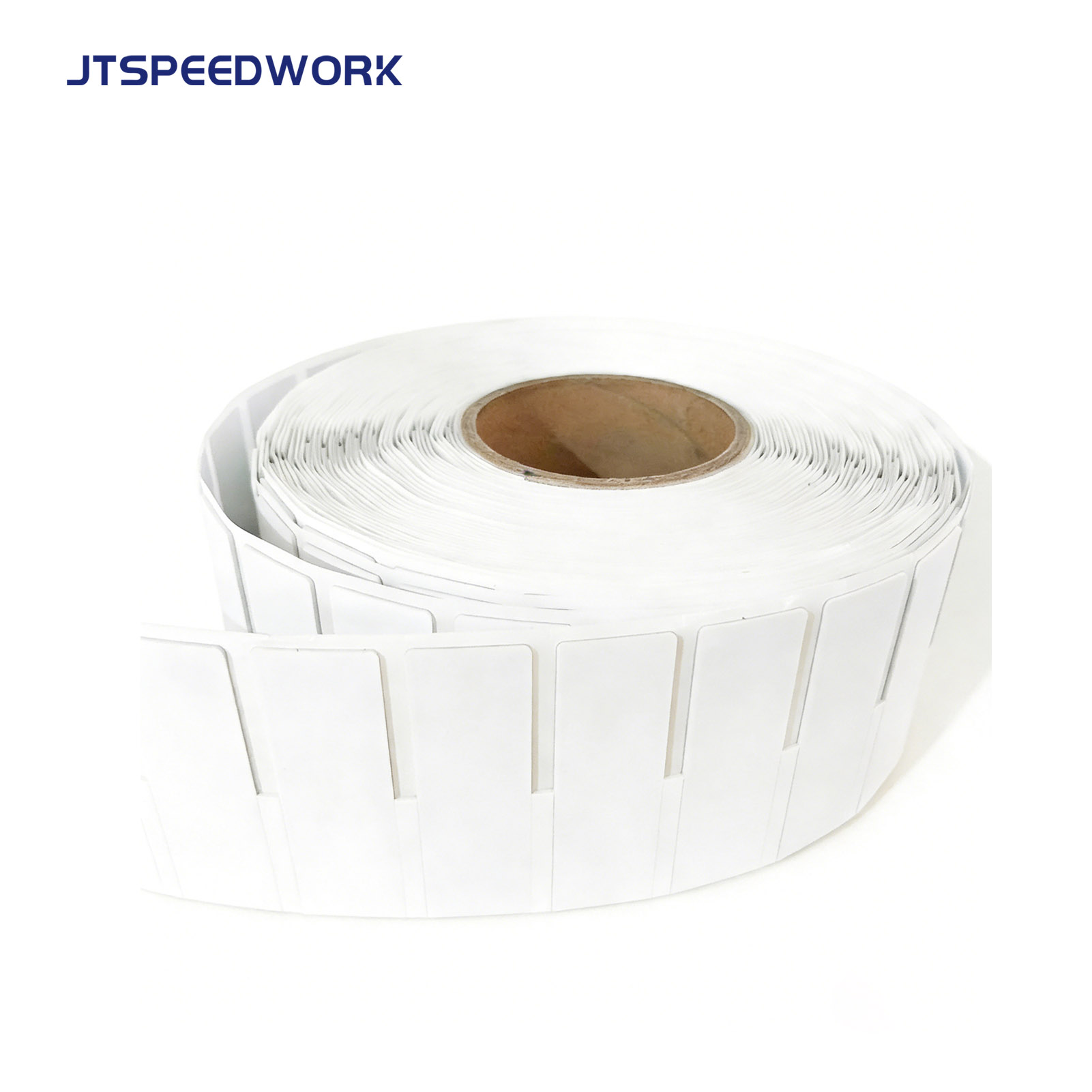 JT-K8025 80*25*1.26mm 860-960MHz UHF 금속 인쇄 가능 RFID 라벨 Impinj Monza R6-P